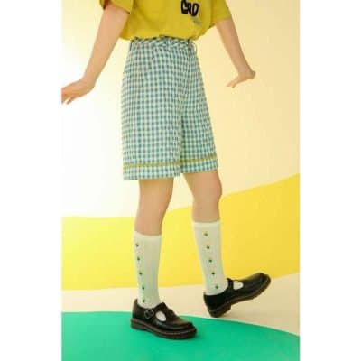 Colorful checked gingham shorts for women, fashionable casual summer wear, perfect for comfort and style.