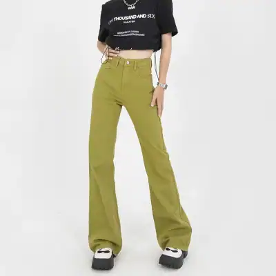 Comfortable olive green pants for stylish casual wear, perfect for everyday fashion. High-quality material and trendy design suitable for all seasons.