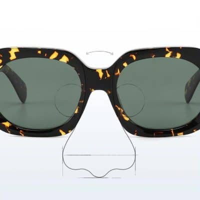 Tortoise pattern sunglasses with trendy design, perfect for stylish eyewear enthusiasts and optical stores.