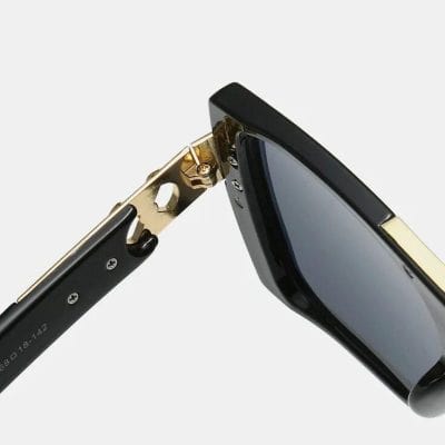 High-end designer sunglasses with gold accents and premium craftsmanship. Perfect for stylish individuals seeking quality eyewear.