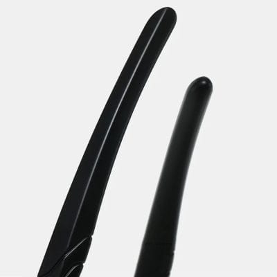 Portable black hair straightener for salon and home use, lightweight and easy to operate, perfect for styling and hair straightening.