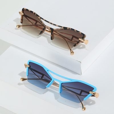 Stylish designer sunglasses with gradient lenses and trendy frames, perfect for fashion-forward eyewear lovers.