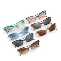 Stylish, colorful sunglasses featuring modern design and durable frames, perfect for eye protection and trendy accessories for all seasons.