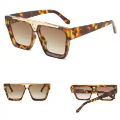 Elegant tortoise shell sunglasses for women and men with gradient lenses, perfect for stylish sun protection and eyewear fashion.