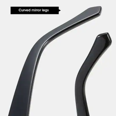 Optical mirror legs for stylish eyewear with curved mirror arms for comfort and aesthetics. Suitable for various optical frames, enhancing both function and style.