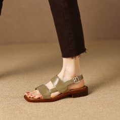 Comfortable stylish leather sandals perfect for summer and casual wear. Featuring adjustable straps and a low heel for all-day comfort and elegance.