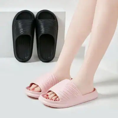 Comfortable open-toe slippers for women, perfect for home or casual wear, available in various colors and styles at Monalisa Medical Store.