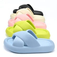 Comfortable colorful medical slippers for healthcare professionals.