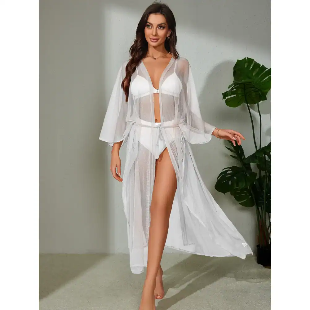 Women’s stylish beach cover-up with lightweight, breathable material, perfect for swimwear, poolside lounging, and tropical vacations.