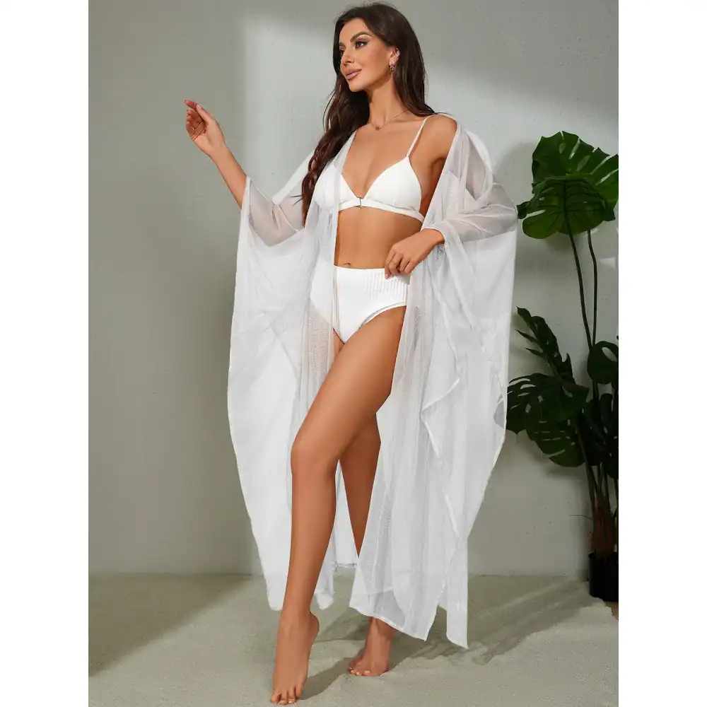 Elegant white lingerie and sleepwear set for women, perfect for comfort and style. Discover premium quality sleep and lounge wear at Monalisa Store.