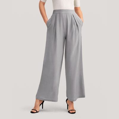 High-quality women's wide-leg trousers, perfect for professional or casual wear, featuring a comfortable fit and stylish design. Shop at Monalisa Medical for the best options.