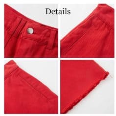 High-quality red pants with tailored fit, durable stitching, and stylish details from Monalisa Store for modern women. Perfect for casual and professional wear.