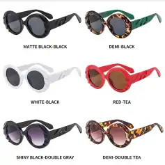 Stylish designer sunglasses with various frame colors and shapes for women, perfect for fashion-forward sun protection and enhancing your overall look.