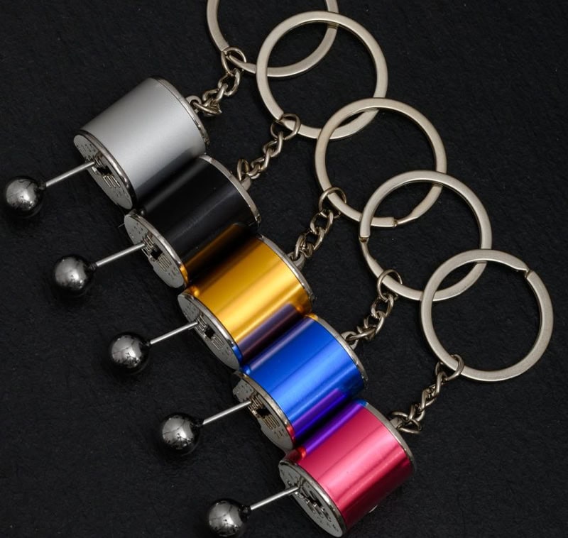 Brightly colored metallic screw keychains with ring accessories, stylish and durable for promotional giveaways, fashion accessories, or keys, offered at Monalisa Store for trendy, high-quality products.