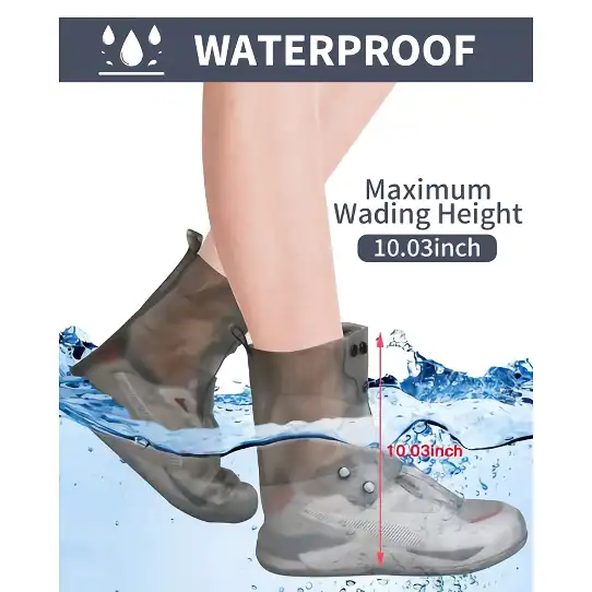 Waterproof safety boots for maximum durability and wet conditions, with a 10.03-inch maximum wading height for enhanced protection and comfort.