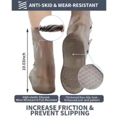 Durable anti-slip and wear-resistant work boots with high-elastic silicone for comfort, safety, and durability. Perfect for industrial, construction, and outdoor work environments.