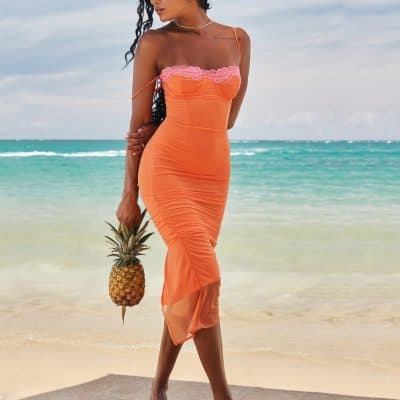 Alternative view of Strapless Patchwork Maxi Dress