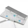 Compact wireless medical keyboard for clinics and hospitals, enhanced with medical-grade sterilization features, designed for healthcare professionals for efficient patient data management.
