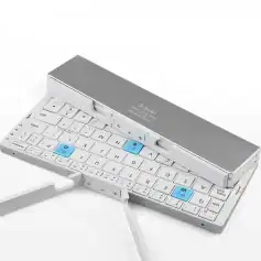 Compact wireless medical keyboard for clinics and hospitals, enhanced with medical-grade sterilization features, designed for healthcare professionals for efficient patient data management.