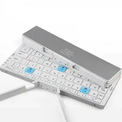 Compact wireless medical keyboard for clinics and hospitals, enhanced with medical-grade sterilization features, designed for healthcare professionals for efficient patient data management.