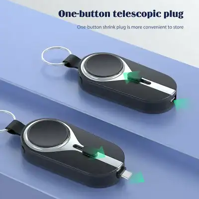 Compact one-button telescope plug for easy storage and portability, ideal for opticians; simple to use, lightweight, and convenient for optical zoom applications.
