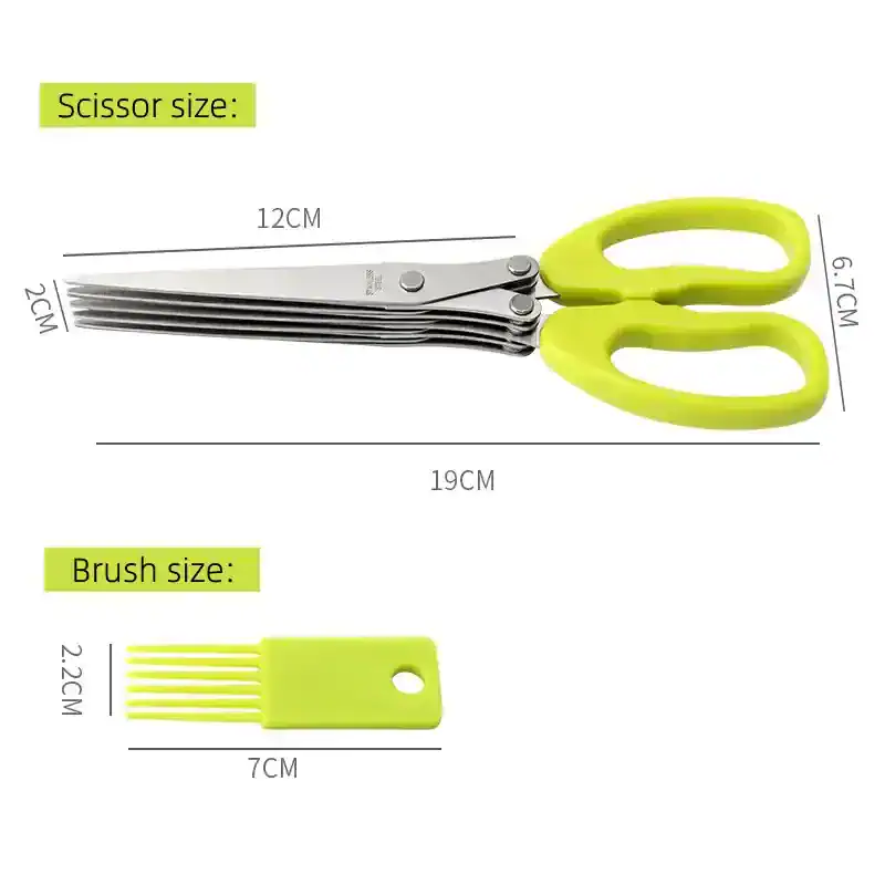 Optical scissors and cleaning brush for eyewear, precision tools for eyeglasses maintenance, suitable for optical stores, opticians, and eyewear enthusiasts.