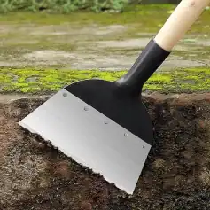 High-quality gardening shovel with durable metal blade and ergonomic handle for effective soil digging and gardening tasks.