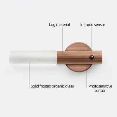 High-quality organic glass with infrared sensor for precise skin care treatment. Modern design combining wood and frosted glass for enhanced aesthetic and functionality.