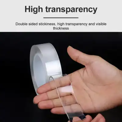 High transparency double-sided tape perfect for various medical and cosmetic applications, offering strong adhesion, visibility, and reliable stickiness, ideal for skin or surface use.