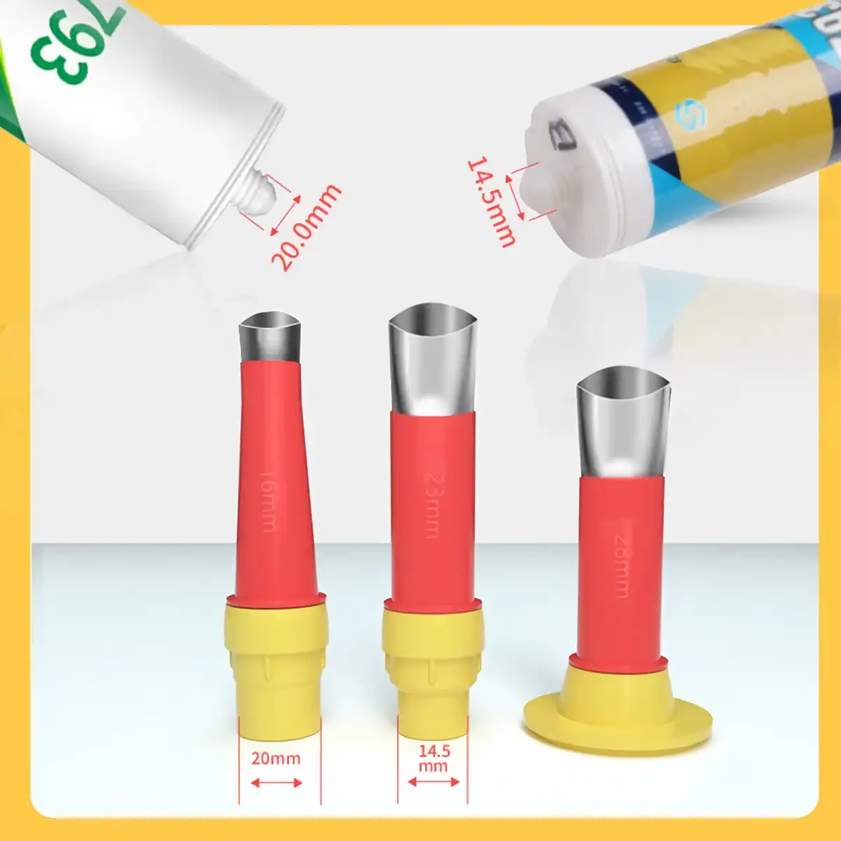 Optometry adjustable nose pad prong gauge for precise lens fitting in the Monalisa Store.