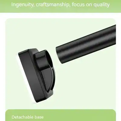 Alt text: Black ergonomic contact lens case with detachable base, designed for safe storage and easy handling of contact lenses. Compact, portable, ideal for daily and travel use.