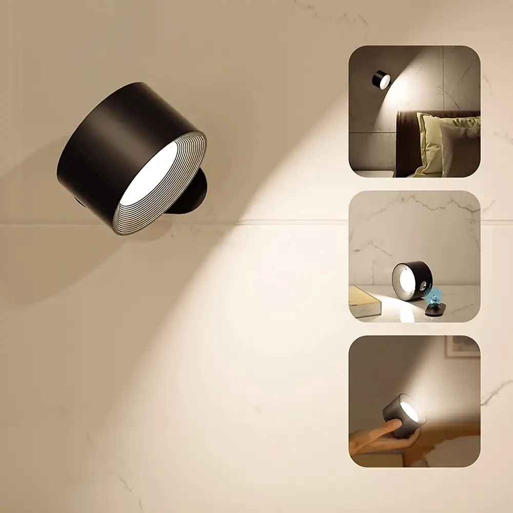 Wall-mounted LED lamp ideal for bedroom reading lights, living room ambient lighting, and stylish home decor accents.