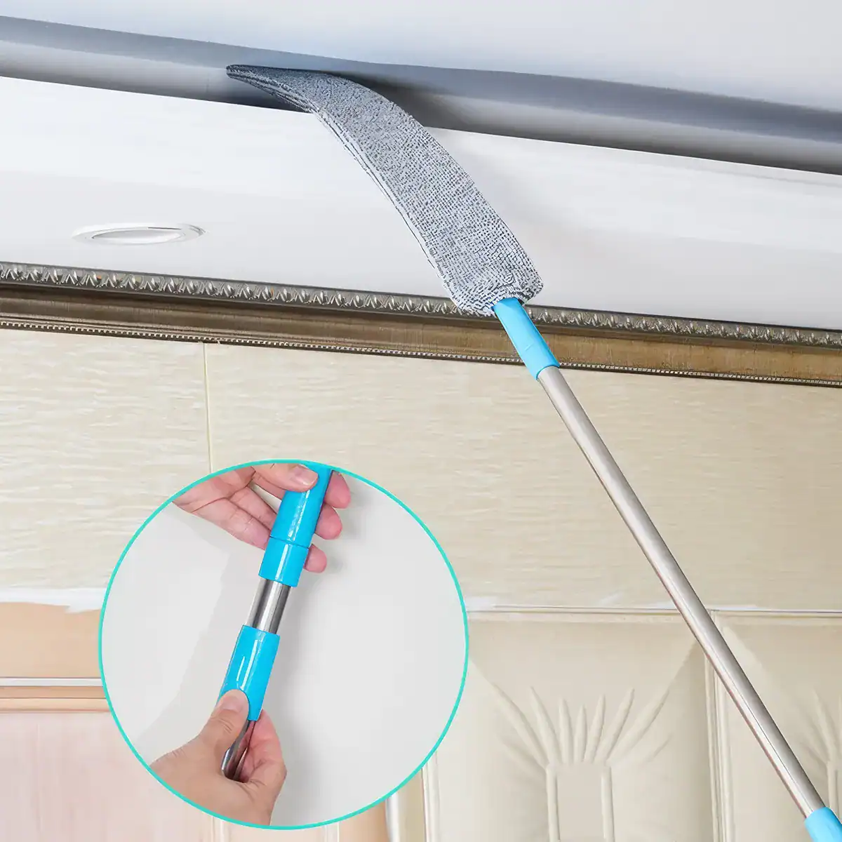 Easy vent cleaning tool for home use, remove dust and debris from air vents effortlessly, improving air quality and HVAC efficiency.