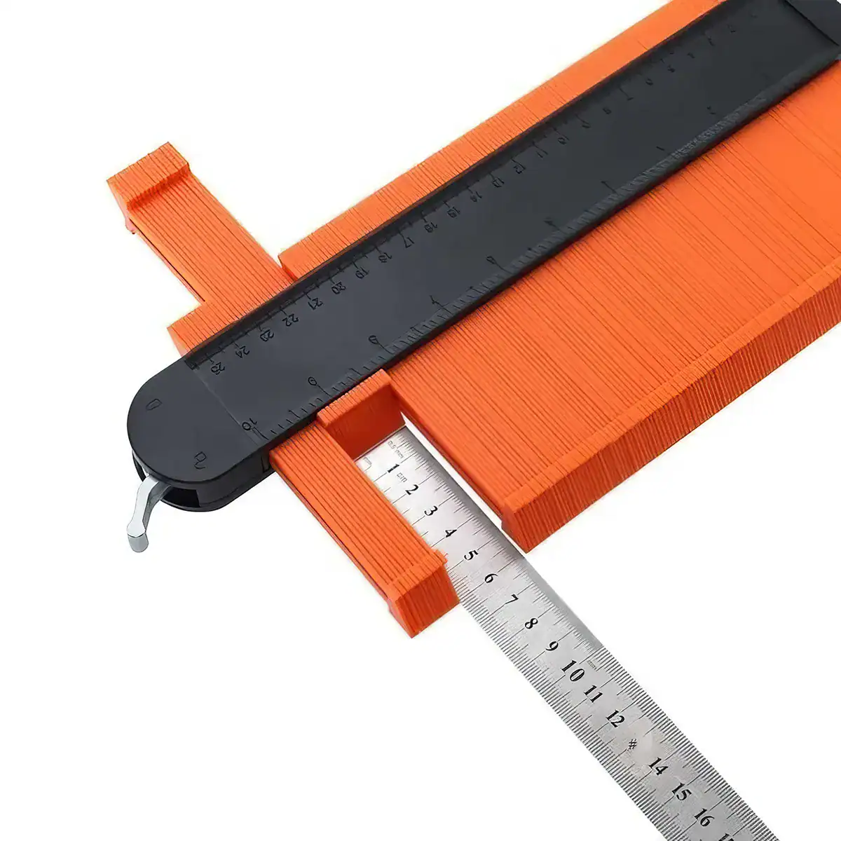 Versatile orange and black measuring tools designed for accurate sizing in optometry, eyewear, and healthcare product applications; ideal for professionals.
