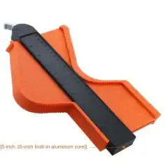 A close-up image of a specialized orange and black ruler used for optometry, eye care, and eyeglass fitting, featuring measurement scales for precise vision correction and optical lens positioning.