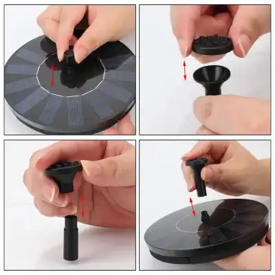 Handheld solar panel mounting assembly instructions for optimal positioning and stability.