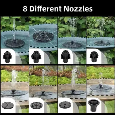 High-quality black plastic water fountain nozzles for garden, yard, and pond decoration.