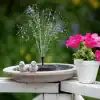 3W Solar Fountain with LED Lights & Multiple Nozzles