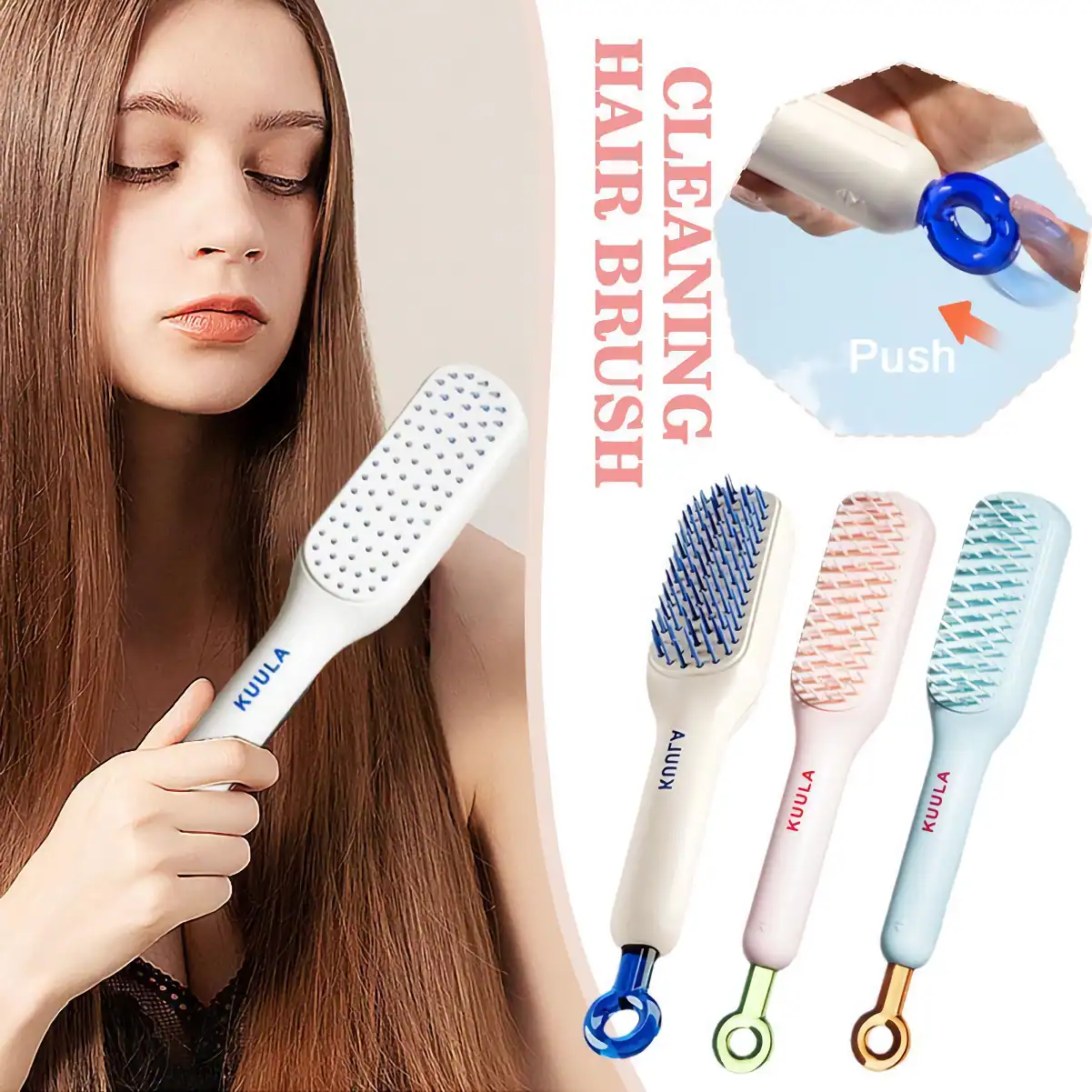 High-quality scalp brush designed for scalp massage, exfoliation, and hair health; Ideal for daily hair care routines; Available from Monalisa Medical Store.