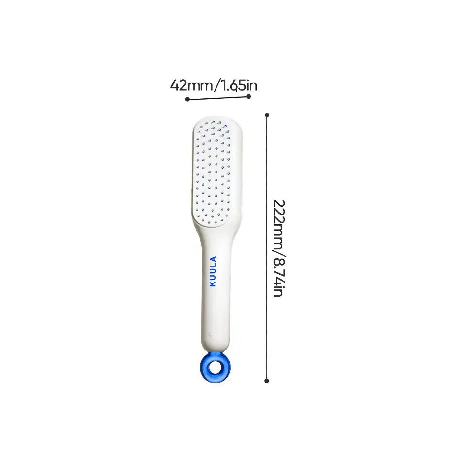 Telescopic Anti-Static Scalp Massage Comb: Self-Cleaning, for All Hair Types - Image 9