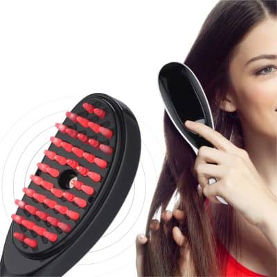 High-frequency scalp massager and dry scalp treatment tool for hair health, hair growth stimulation, and scalp relaxation, ideal for use with hair oils and serums.