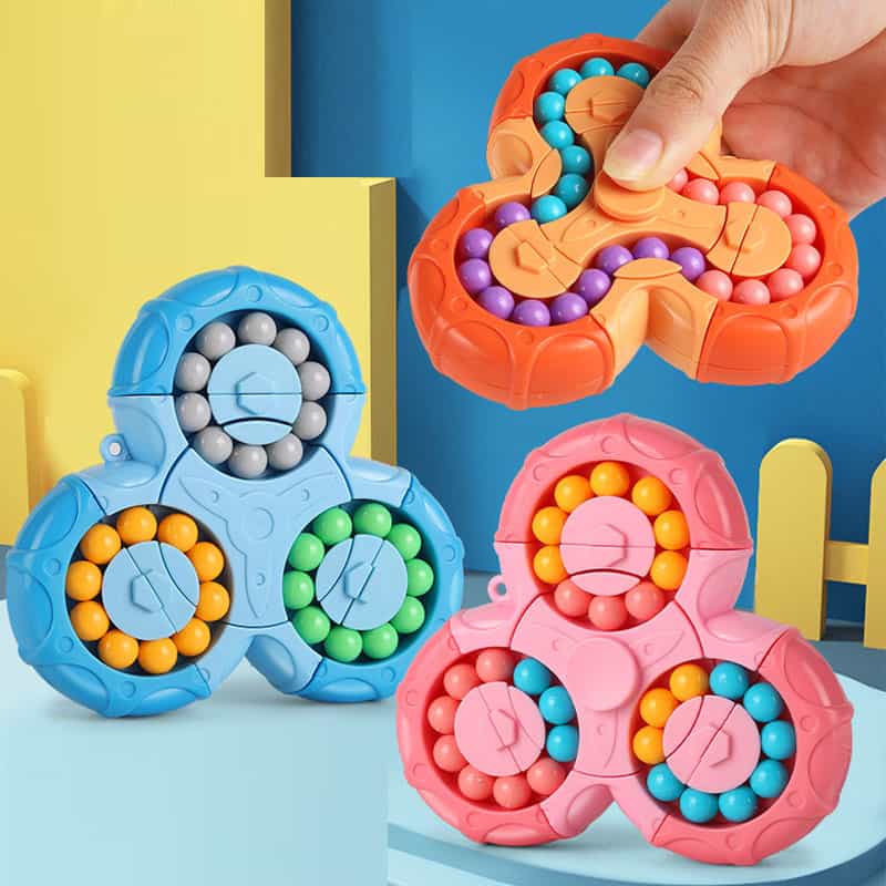 Colorful Fidget Spinner Toys for Stress Relief and Focus.