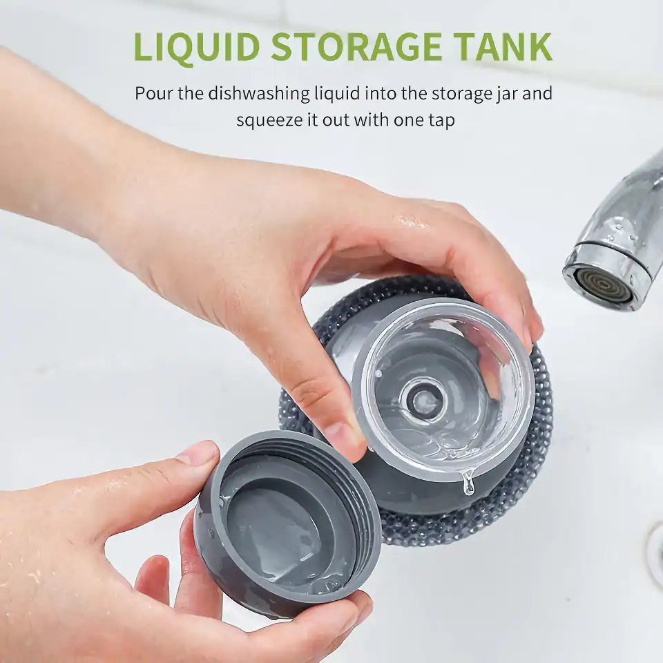 Optical device liquid storage tank container with cap for dishwasher, water, and cleaning solutions, easy to pour and squeeze.