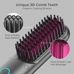 Optimum heat delivery for smooth hair and reduced breakage.