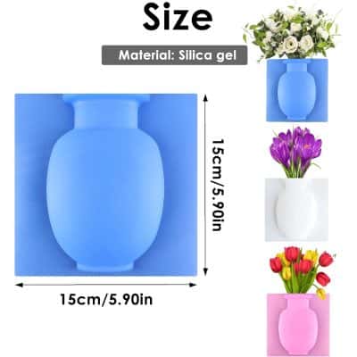 Silica Gel Flower Vase for Decor.