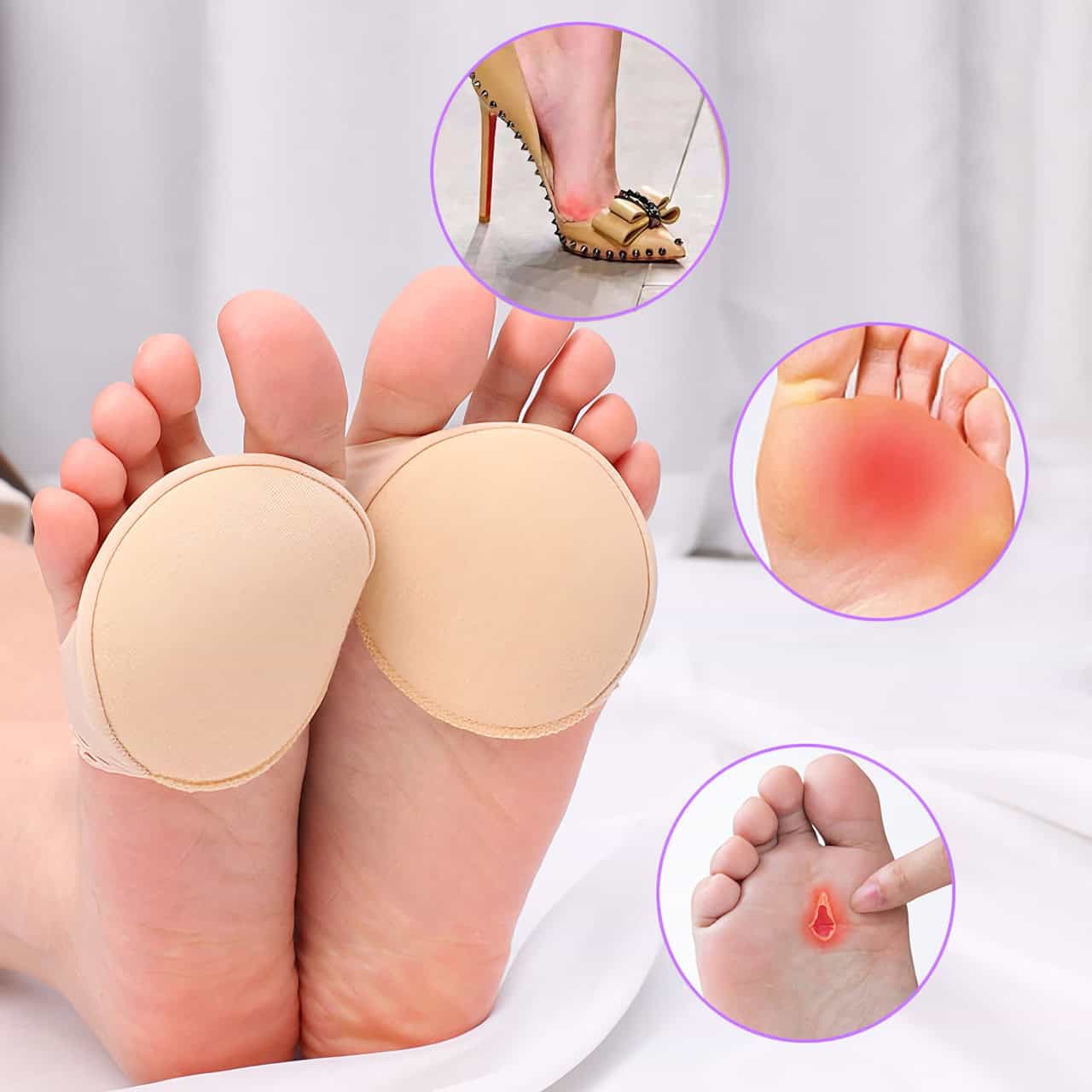 Comfortable shoe insoles for foot pain relief and heel protection. High-quality, supportive, and designed for daily wear to reduce heel soreness and improve foot health.