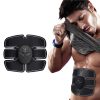 Wireless muscle stimulator pad for muscle strengthening and recovery, ideal for athletes and fitness enthusiasts, promoting muscle activation and pain management.