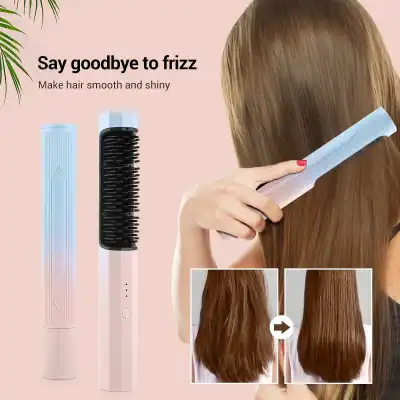 Hair straightening, smoothing, hair styling tools, hair care, frizz control, hairdryer.