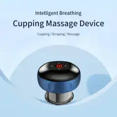 Optical image showing a modern cupping massage device used for health and wellness treatments. Suitable for cupping, scraping, and massage therapy, ideal for holistic health practices.