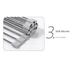 Highly durable soft silicone material for comfortable eyewear.